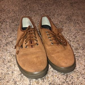 Brown Vans.